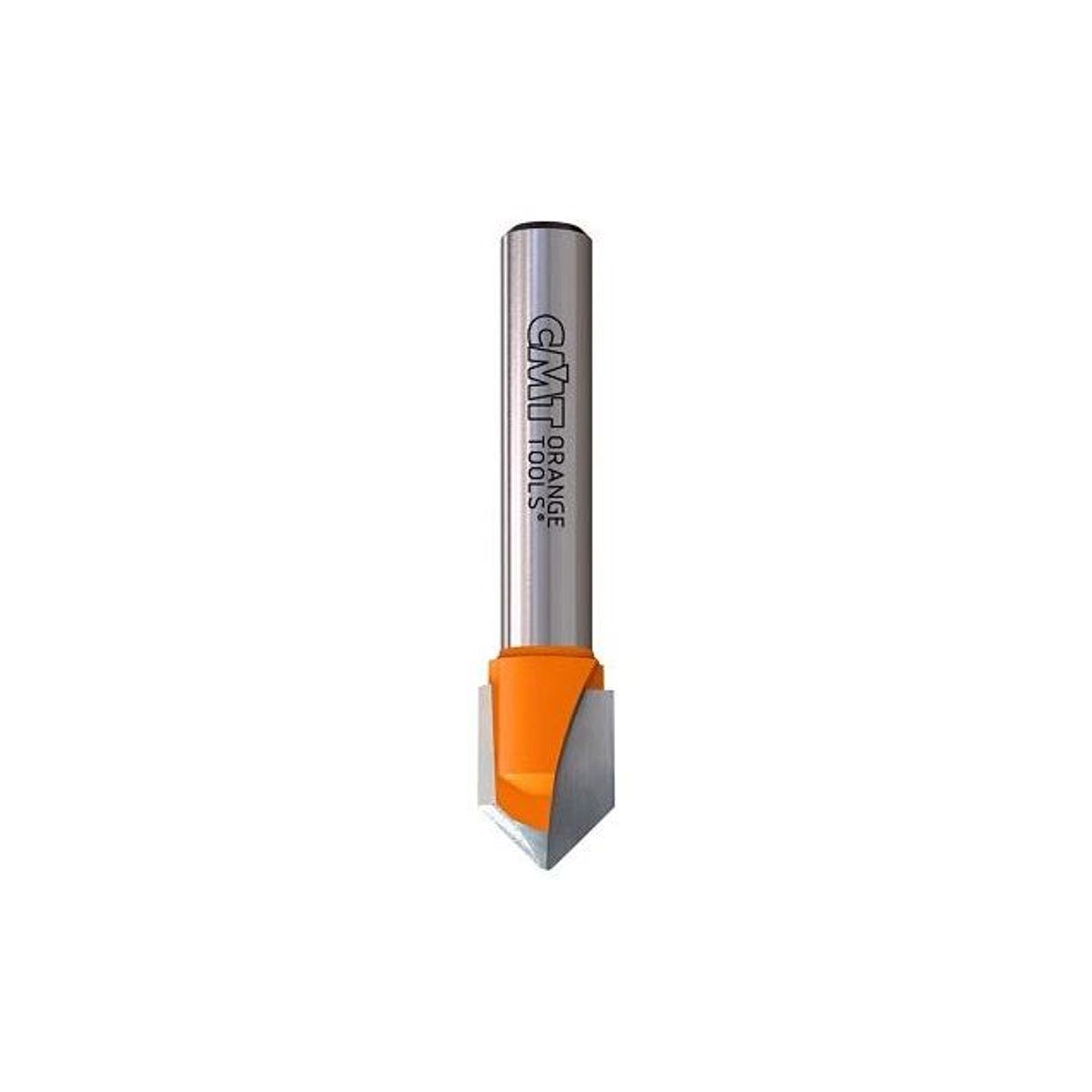 CMT Orange Tools 3/8 In. Dia. 1/4 In. Shank V-Grooving Router Bit