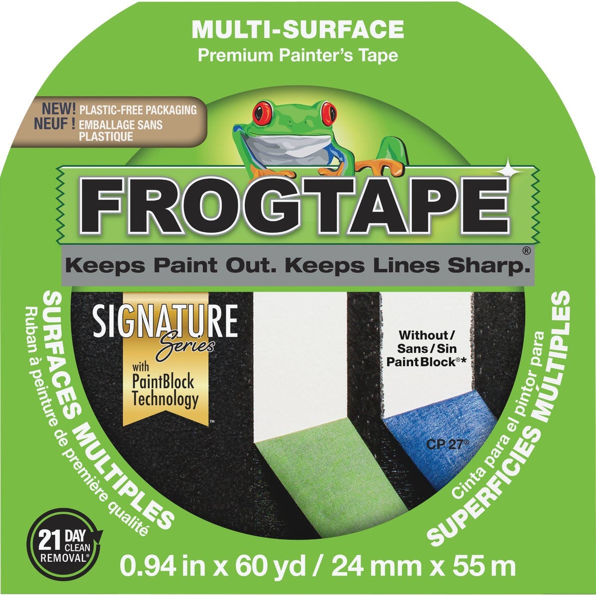 FrogTape 0.94 In. x 60 Yd. Multi-Surface Masking Tape