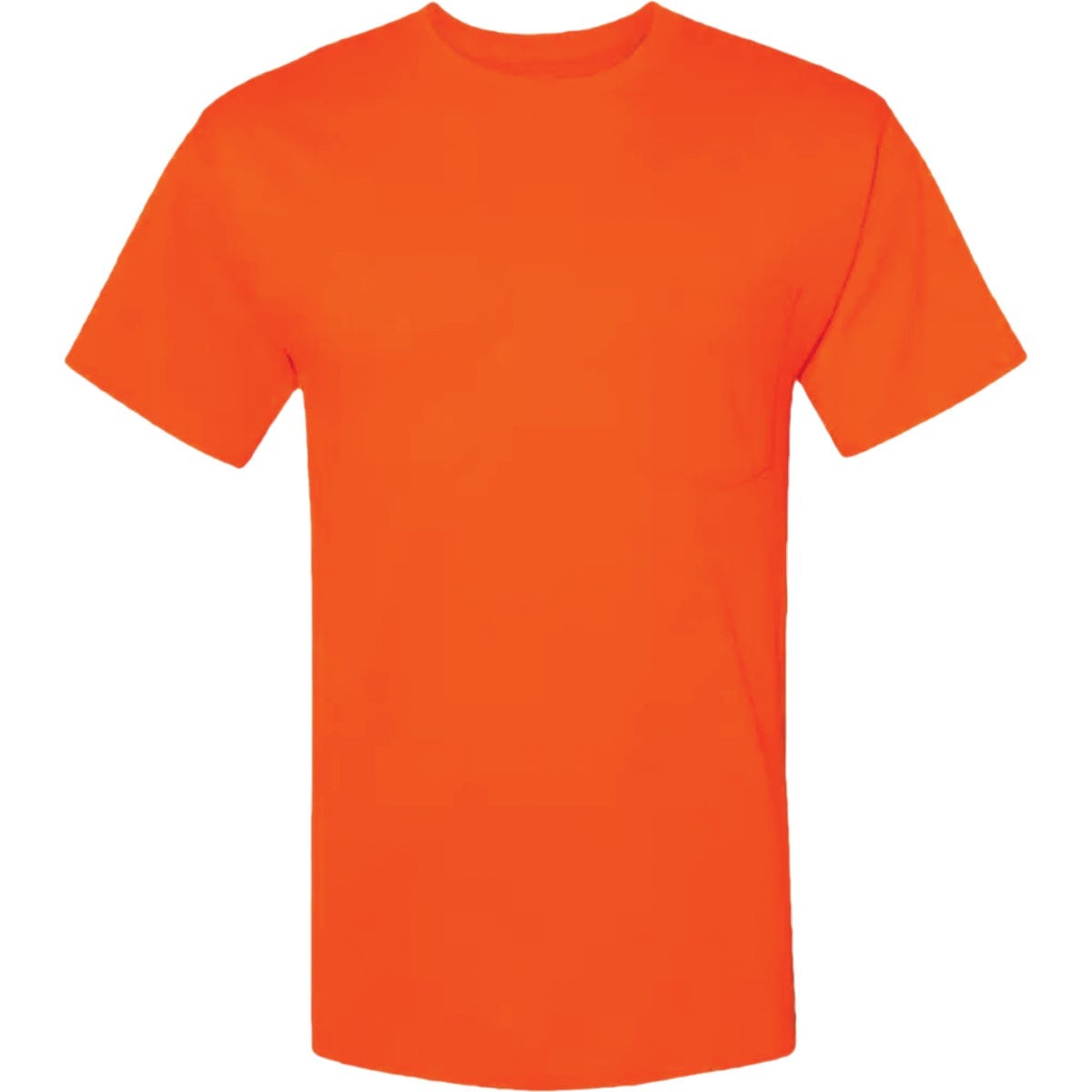 Hanes Men's 3XL Safety Orange Workwear T-Shirt (2-Pack)