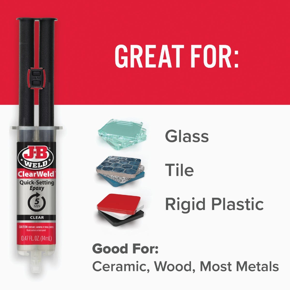 J-B Weld 0.47 Oz. ClearWeld Epoxy - photo 5 J-B Weld 0.47 Oz. ClearWeld Epoxy - photo 5
