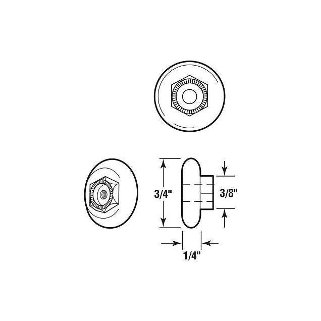 Prime-Line 3/4 In. Nylon Roller for Sliding Shower Door (4-Pack) - photo 2 Prime-Line 3/4 In. Nylon Roller for Sliding Shower Door (4-Pack) - photo 2