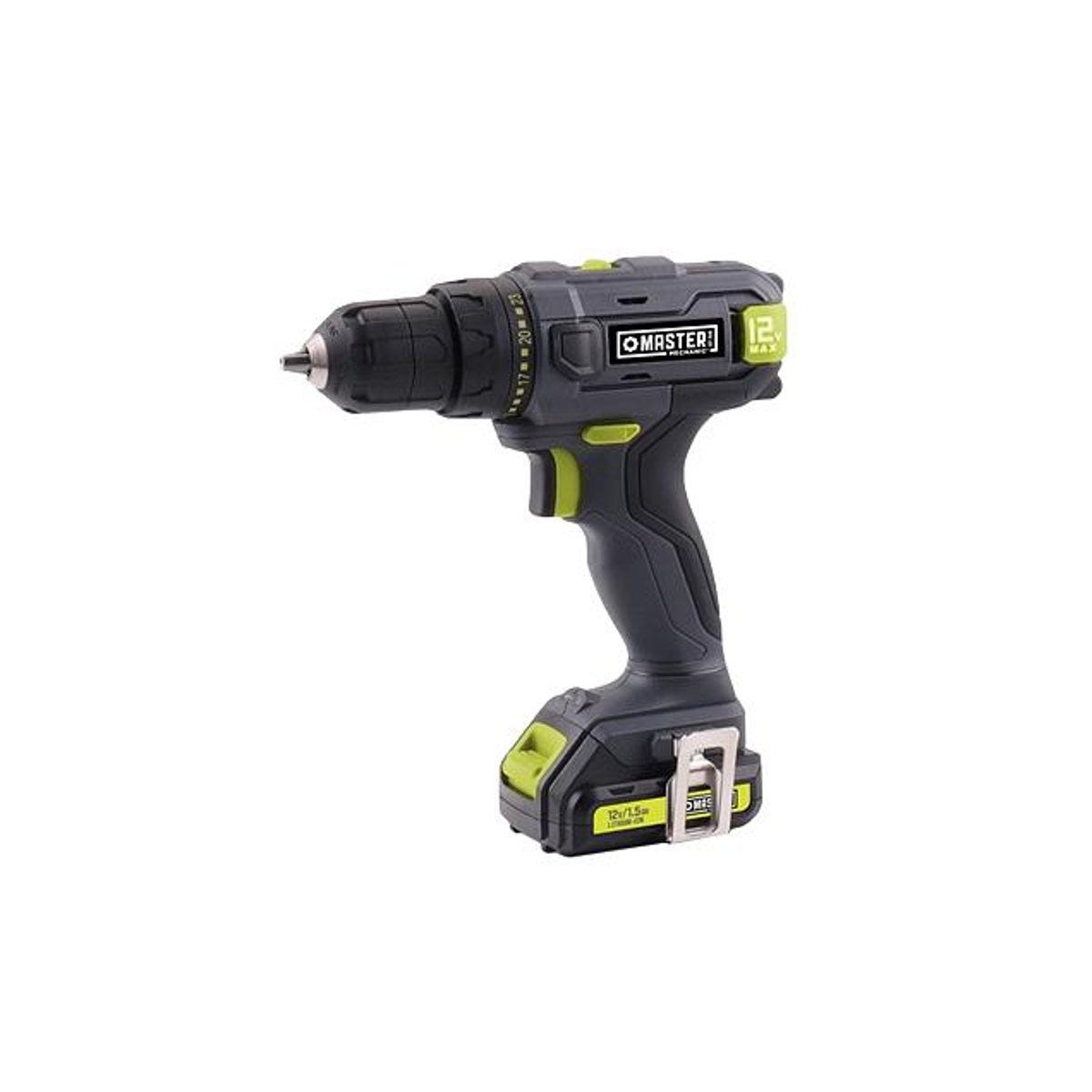 Master Mechanic 20V 3/8 In. Compact Cordless Drill Kit with Battery