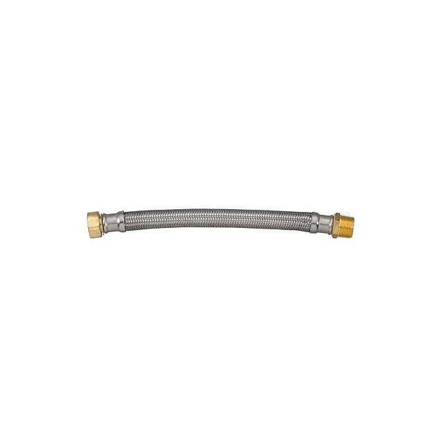 Homewerks Worldwide 3/4 FIP x 3/4 MIP x 18 In. Braided Stainless Steel Water Heater Connector. Homewerks Worldwide 3/4 FIP x 3/4 MIP x 18 In. Braided Stainless Steel Water Heater Connector.