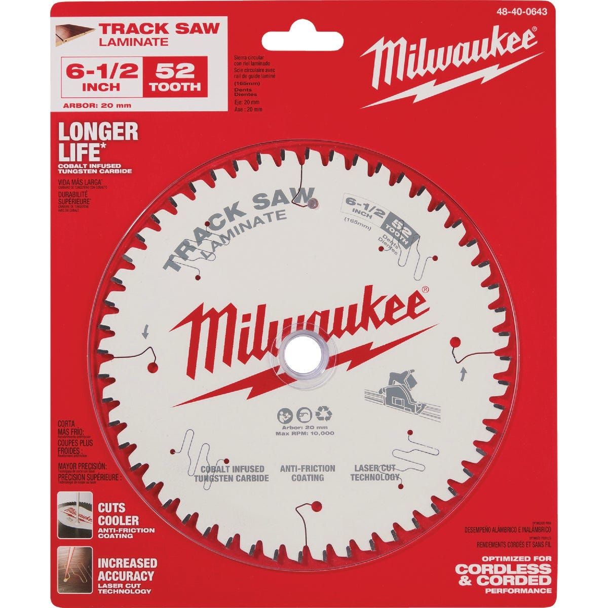 Milwaukee 6-1/2 In. 52-Tooth Laminate Track Saw Blade - photo 2