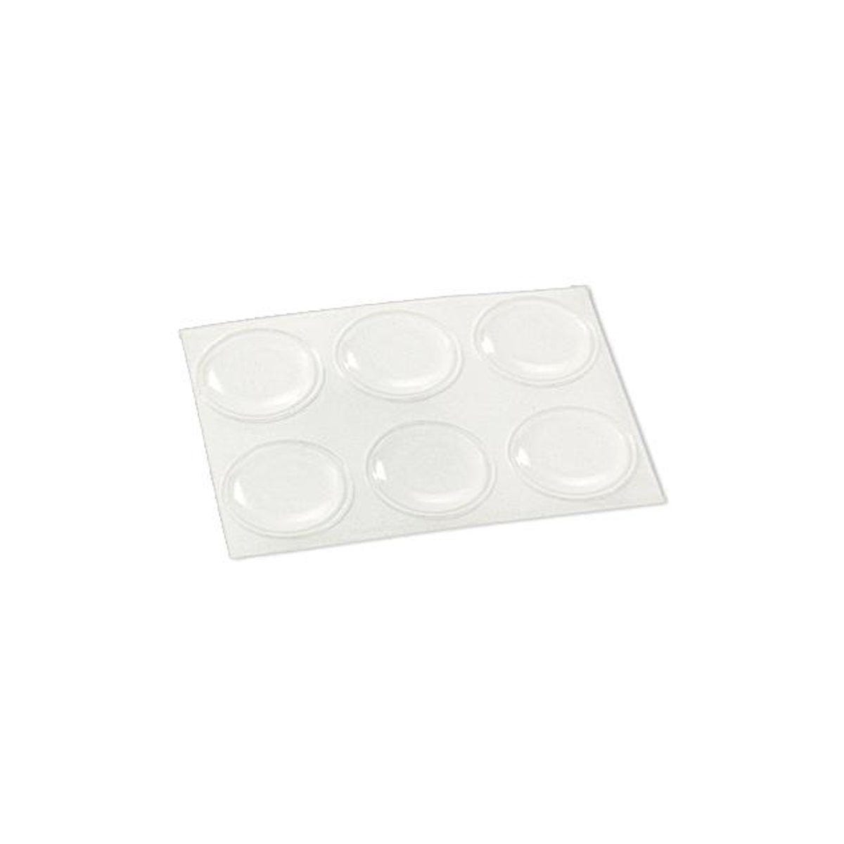 TruGuard 3/4 In. Self-Adhesive Clear Round Vinyl Bumpers (6-Pack)