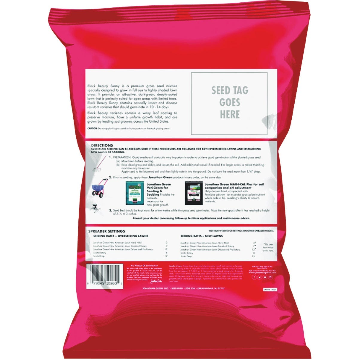 Jonathan Green Black Beauty 25 Lb. 10,625 Sq. Ft. Coverage Full Sun Grass Seed - photo 2