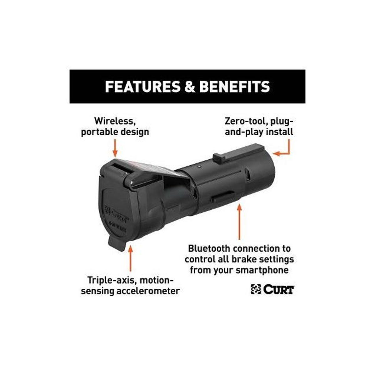 Curt 7-Way Bluetooth Smartphone Connection Echo Mobile Trailer Brake Controller - photo 2