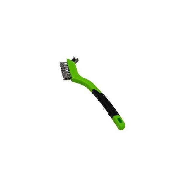 Forney 3 x 7 Row Stainless Steel Scratch Brush with Plastic Handle