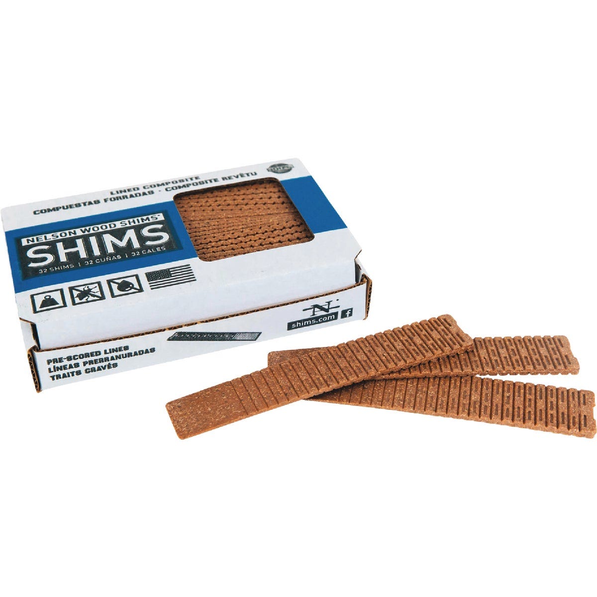 Nelson Wood Shims 8 In. L Wood Fiber Composite Shims (32-Count) Nelson Wood Shims 8 In. L Wood Fiber Composite Shims (32-Count)