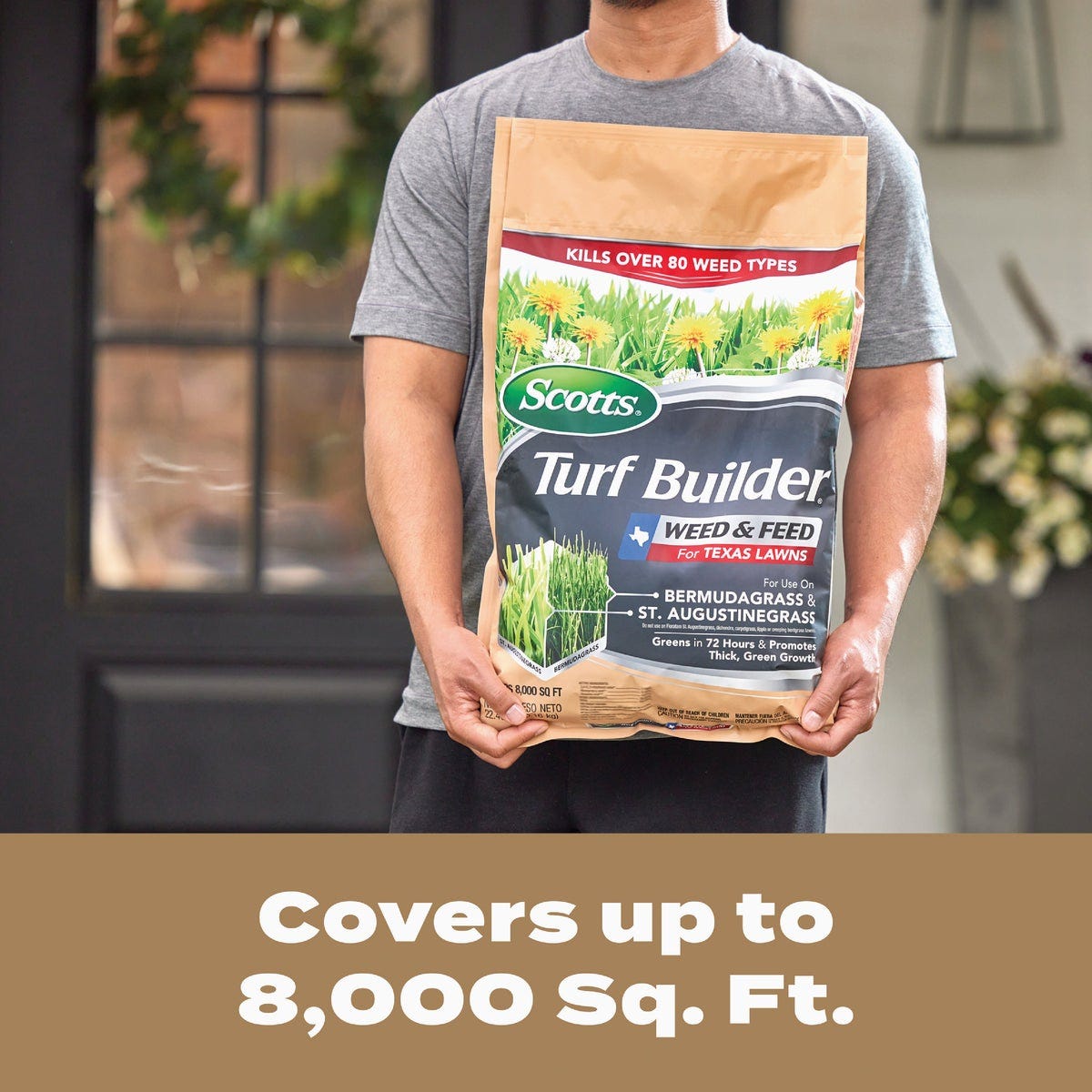 Scotts Turf Builder 22.4 Lb. 8000 Sq. Ft. 29-0-10 Weed & Feed for Texas Lawns - photo 8