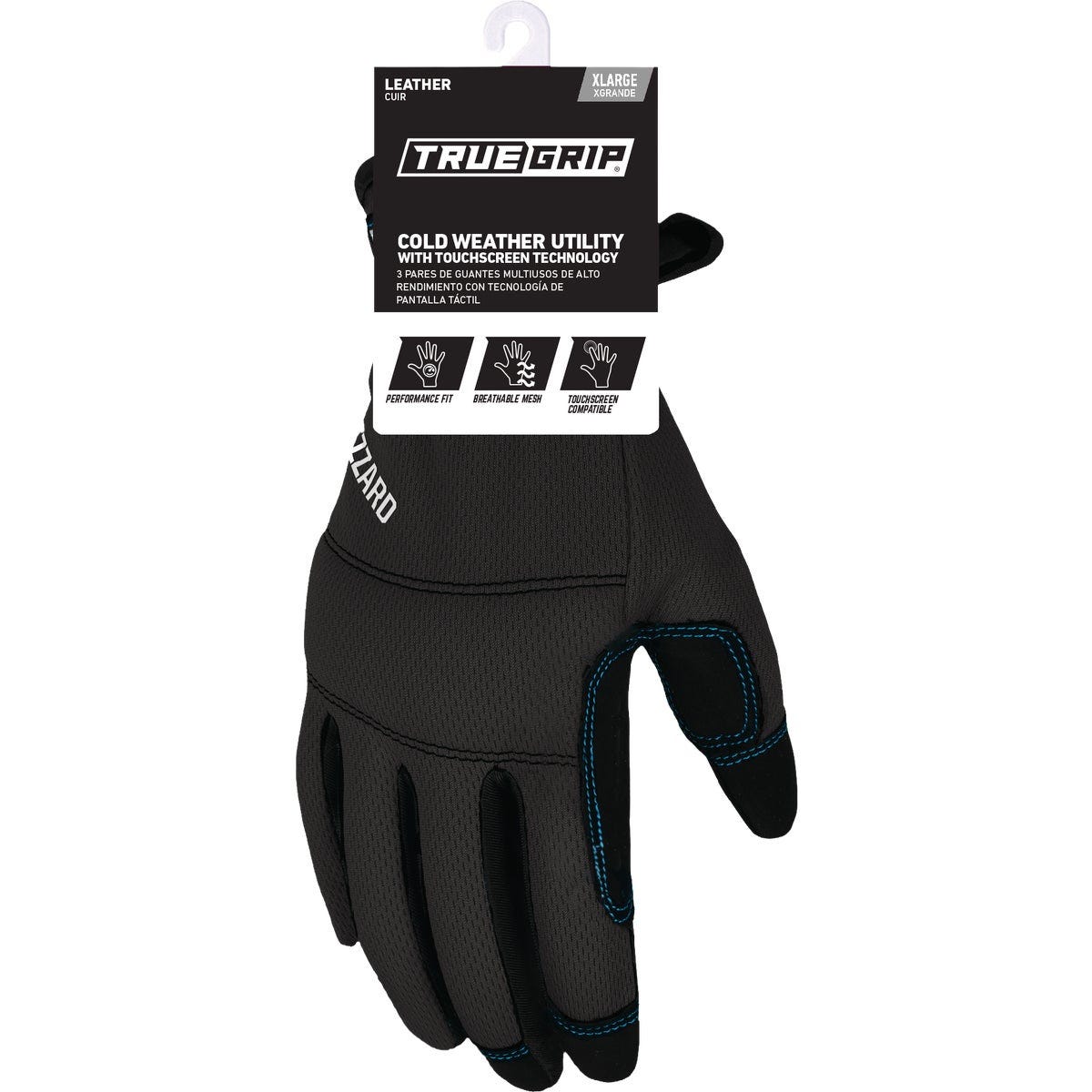 True Grip Men's XL Winter Blizzard Gloves