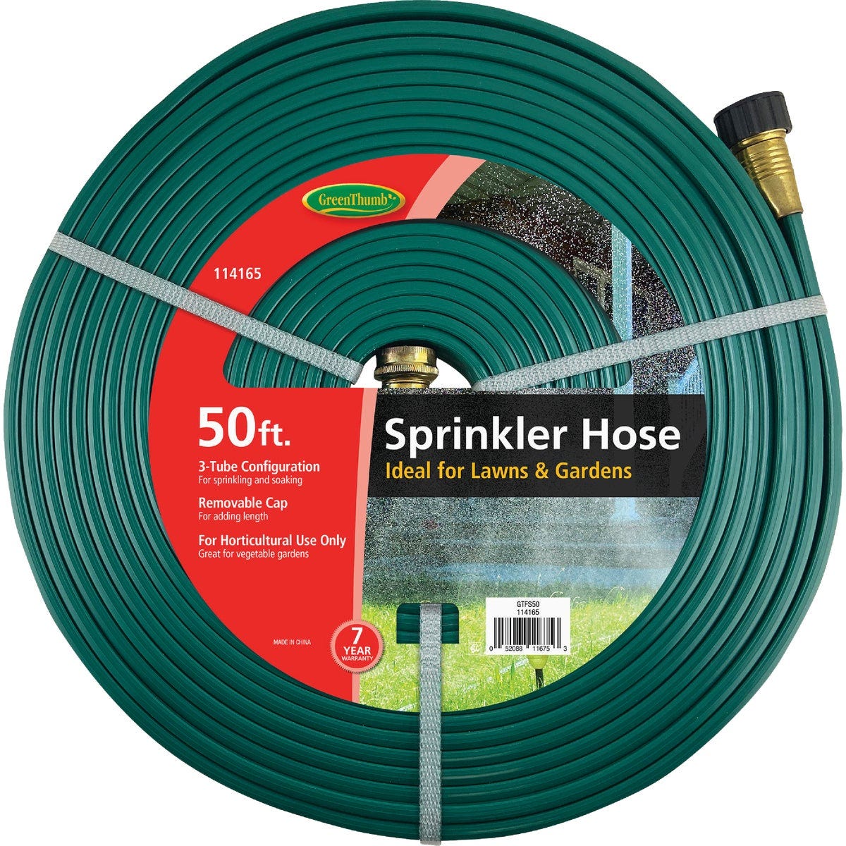Green Thumb 50 Ft. 3-Tube Sprinkler Hose Green Thumb 50 Ft. 3-Tube Sprinkler Hose