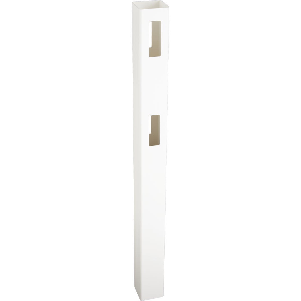 5 In. x 5 In. x 60 In. White Vinyl 2-Rail Fence Line Post - photo 4