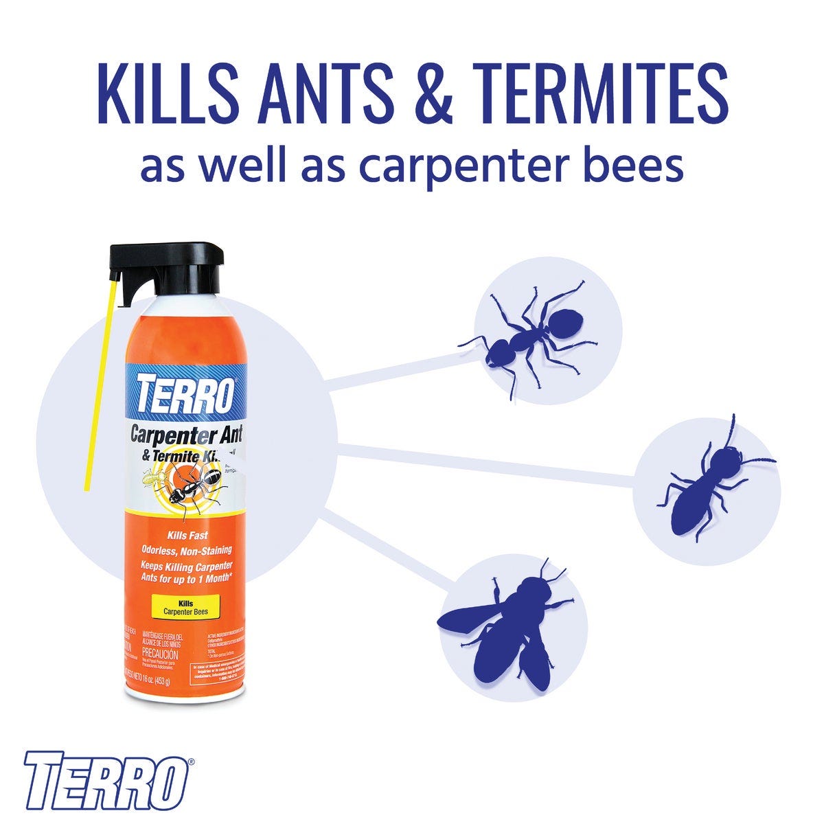 Terro 16 Oz. 2-Way Aerosol Spray Carpenter Ant & Termite Killer - photo 3