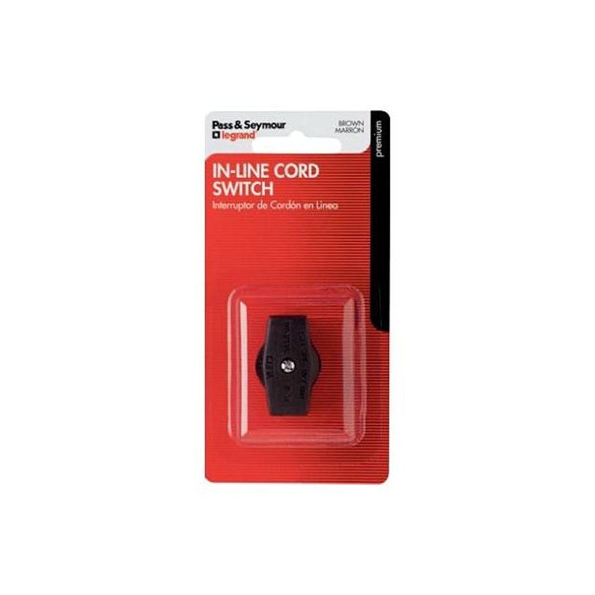Legrand Brown Pass & Seymour In-Line Cord Switch Legrand Brown Pass & Seymour In-Line Cord Switch