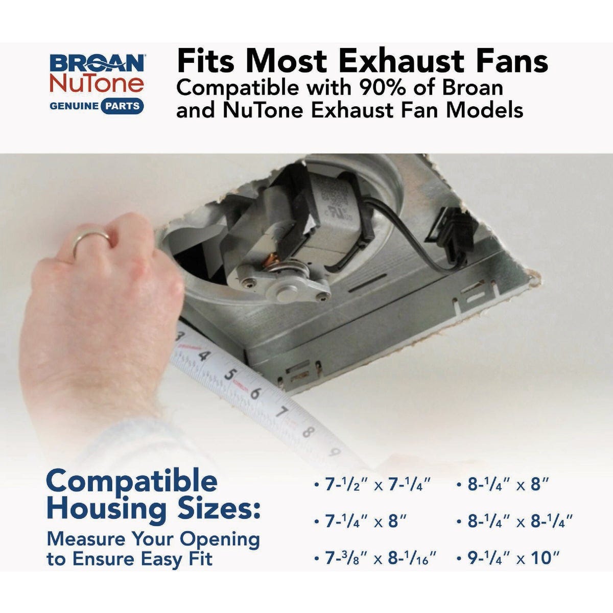 Broan-NuTone CleanCover 12 In. x 12 In. Magnetic LED Bath Exhaust Fan Grille - photo 6 Broan-NuTone CleanCover 12 In. x 12 In. Magnetic LED Bath Exhaust Fan Grille - photo 6