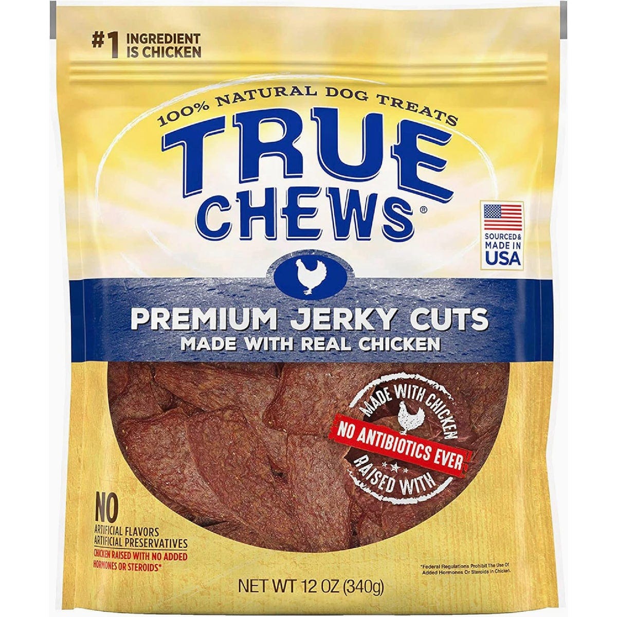Blue Buffalo True Chews Premium Chicken Jerky Dog Treat, 12 Oz.
