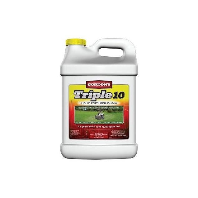 Gordon's 2.5 Gal. 15,000 Sq. Ft. 10-10-10 Triple 10 Liquid Fertilizer Concentrate