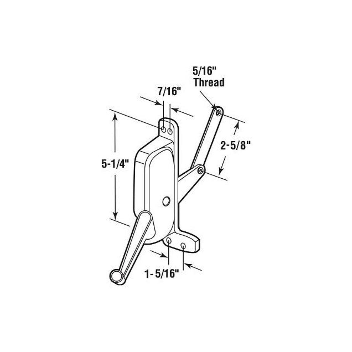 Prime-Line Left-Hand Awning Window Operator for Pan American Brand - photo 2 Prime-Line Left-Hand Awning Window Operator for Pan American Brand - photo 2