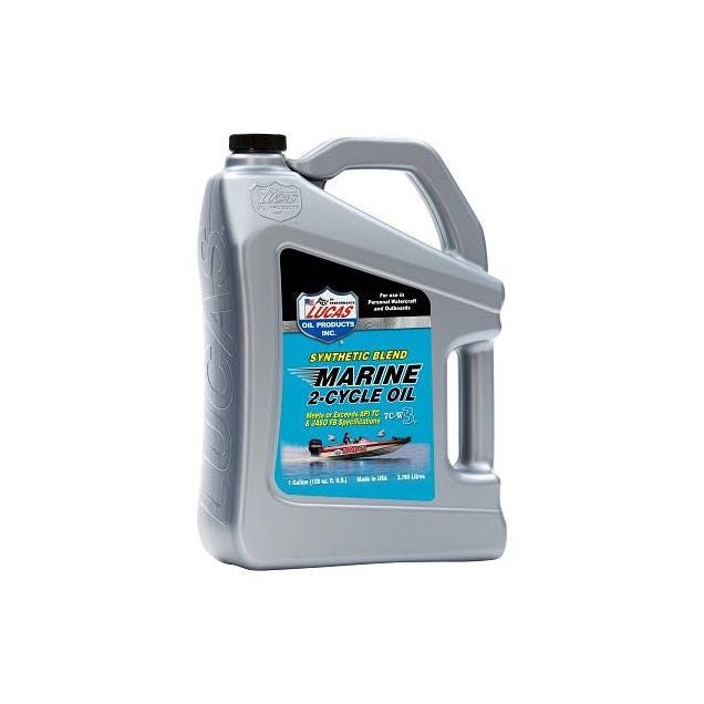 Lucas Oil 1 Gal. TC-W3 Synthetic Blend 2-Cycle Marine Oil