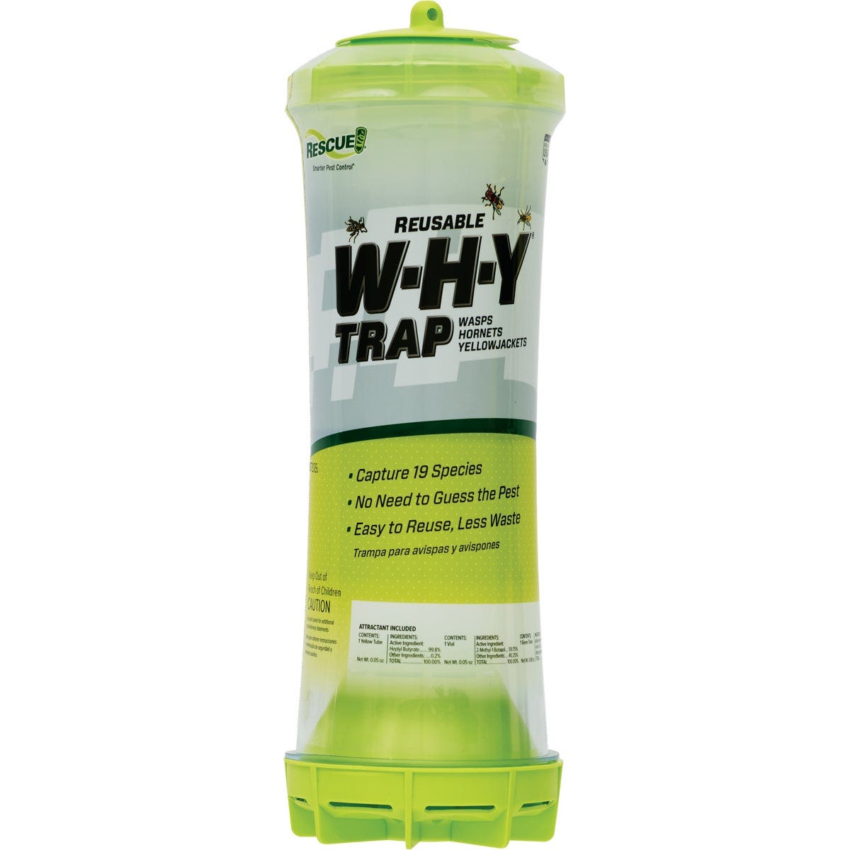 Rescue WHY Reusable Wasp, Hornet, & Yellow Jacket Trap