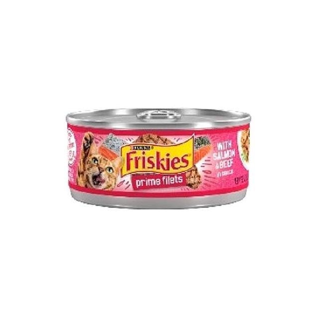 Purina Friskies 5.5 Oz. Salmon & Beef Cat Food Purina Friskies 5.5 Oz. Salmon & Beef Cat Food
