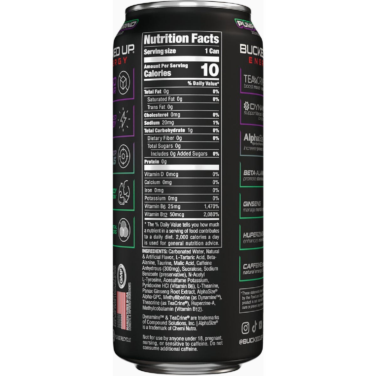 Bucked Up 16 Fl. Oz. Pump N' Grind Energy Drink (12-Pack) - photo 3