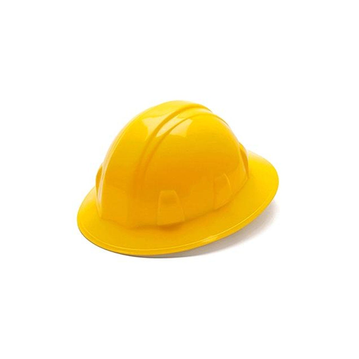 TruGuard Yellow Full Brim Ratchet Adjustment Hard Hat