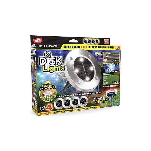 Bell + Howell 4-Pack Disk Lights