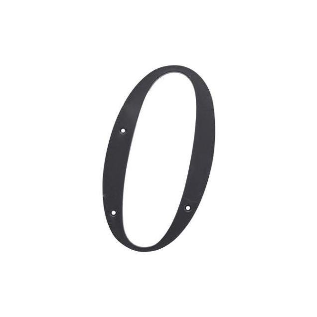 Hillman 6 In. Black Plastic Number 0 Hillman 6 In. Black Plastic Number 0