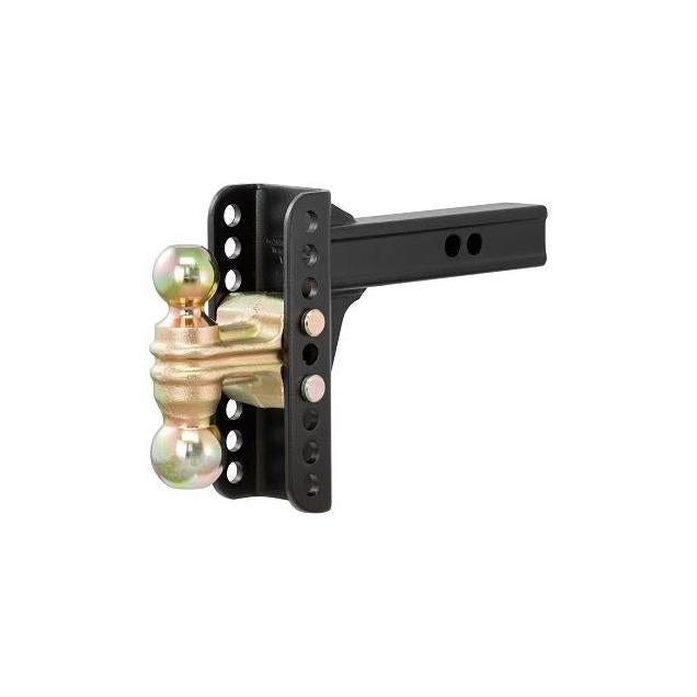 Curt 14000 Lb. 6 In. Drop 2 In. Shank Adjustable Channel Mount with Dual Ball