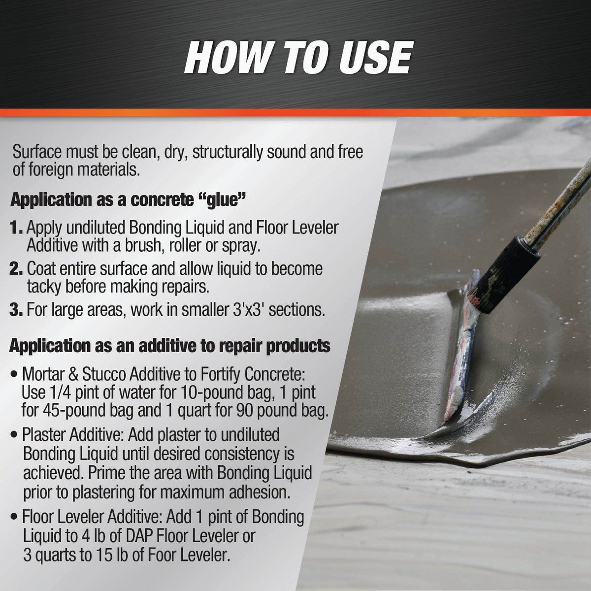 Dap 1 Pt. Bonding Liquid & Floor Leveler Additive, White - photo 3