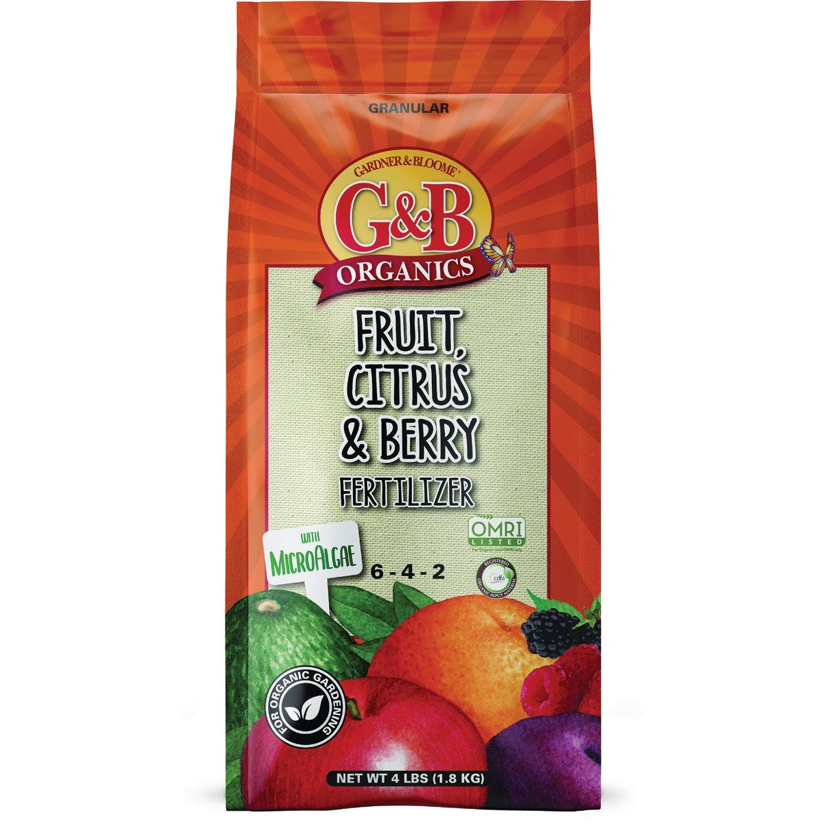 G & B Organics 4 Lb. Citrus & Fruit Tree Fertilizer G & B Organics 4 Lb. Citrus & Fruit Tree Fertilizer