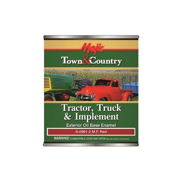 Majic Town & Country 1 Qt. Massey Ferguson Red Tractor, Truck & Implement Oil Base Enamel Paint