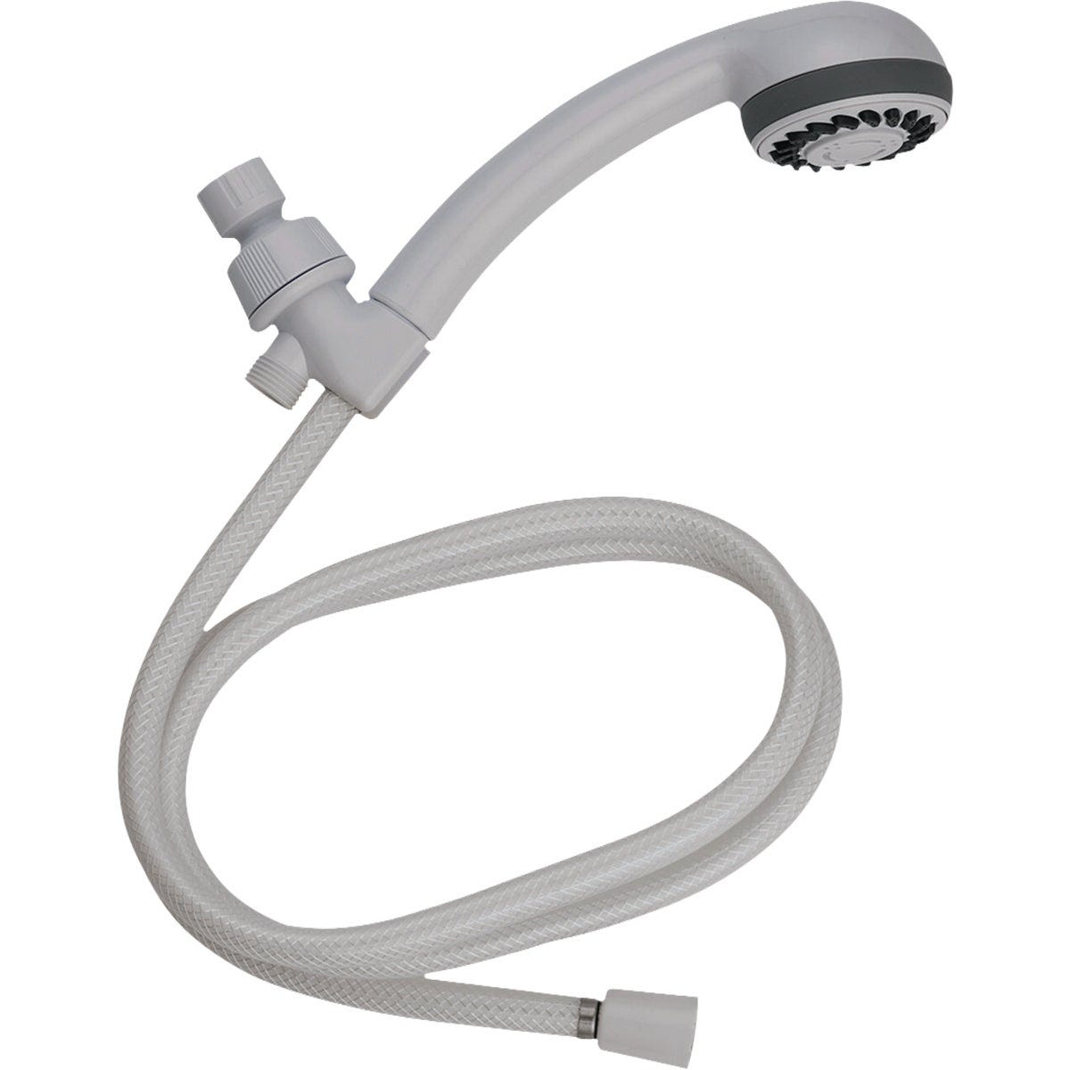 HomePointe Handheld Shower Head, 3 Settings, White Plastic HomePointe Handheld Shower Head, 3 Settings, White Plastic