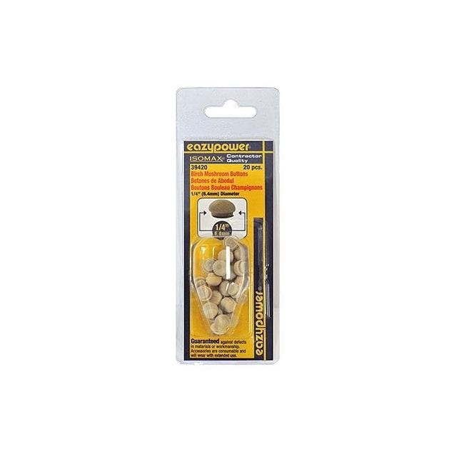 Isomax 1/4 In. 20-Pack Mushroom Dowel Plug