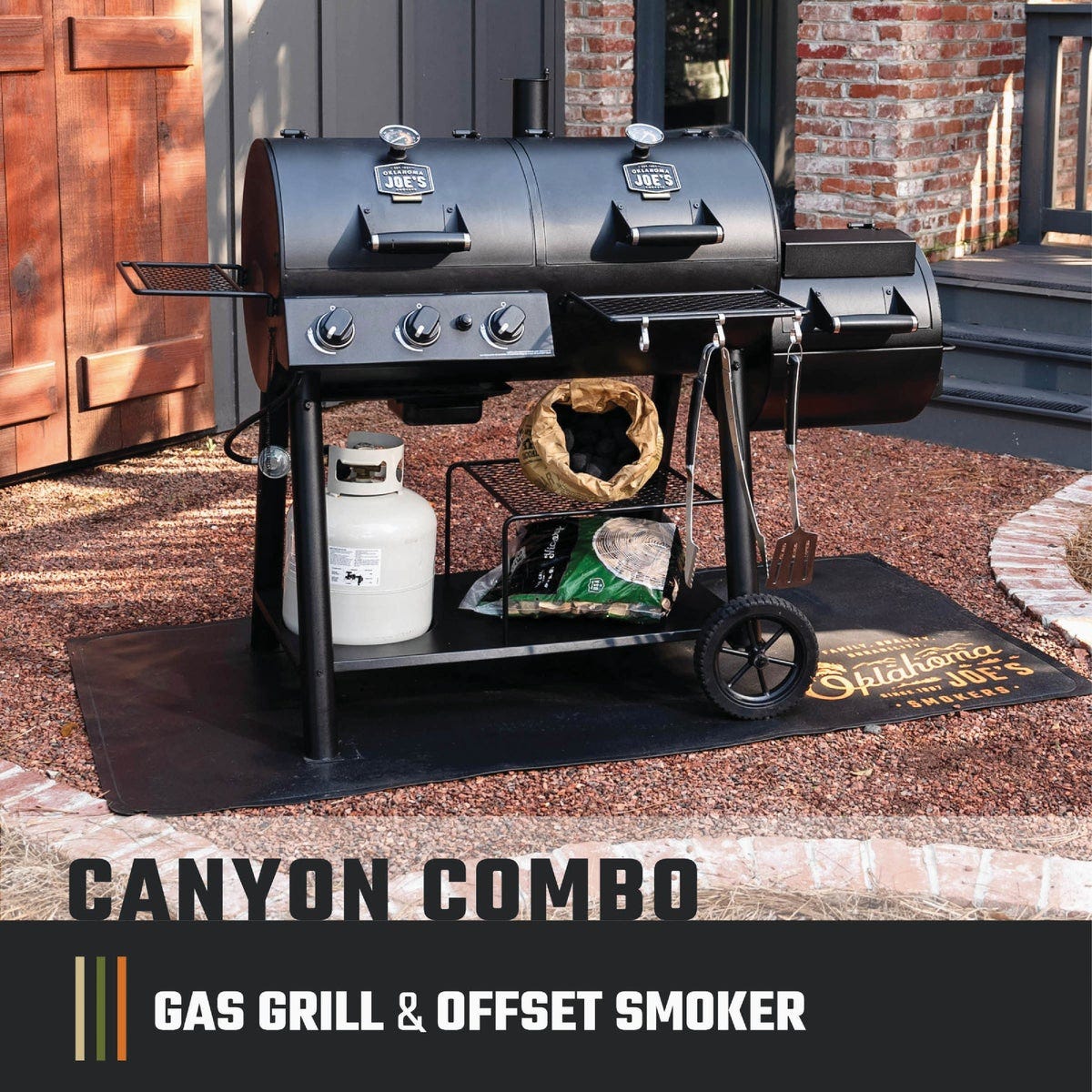 Oklahoma Joe's Canyon Combo Charcoal/Gas Smoker & Grill - photo 4