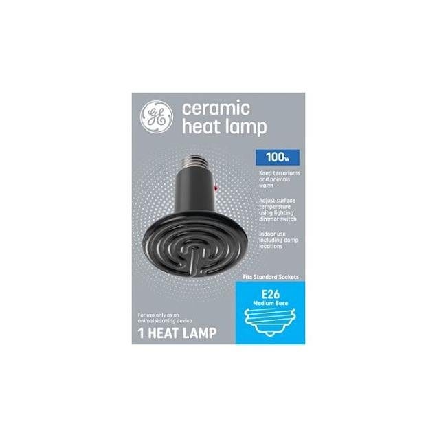 GE 100W Ceramic Animal Warming Heat Lamp