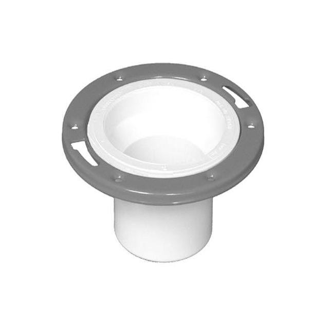Charlotte Pipe 4 In. x 3 In. White PVC Closet Flange Spigot