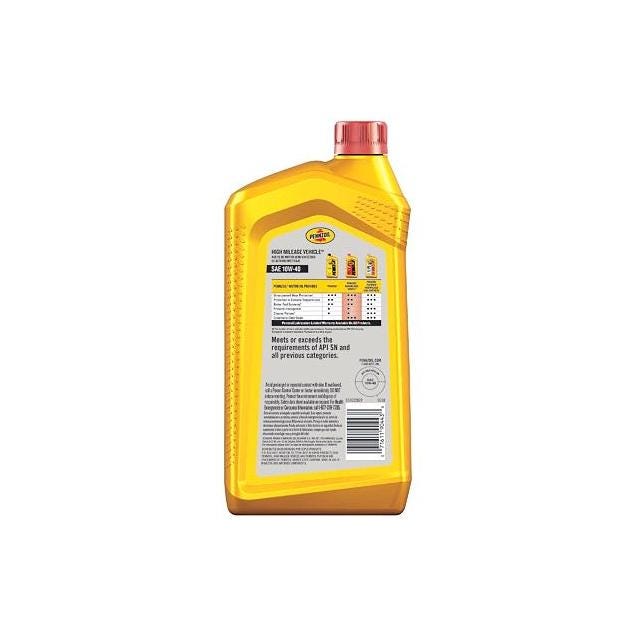 Pennzoil 1-Qt. 10W-40 High-Mileage Motor Oil - photo 2