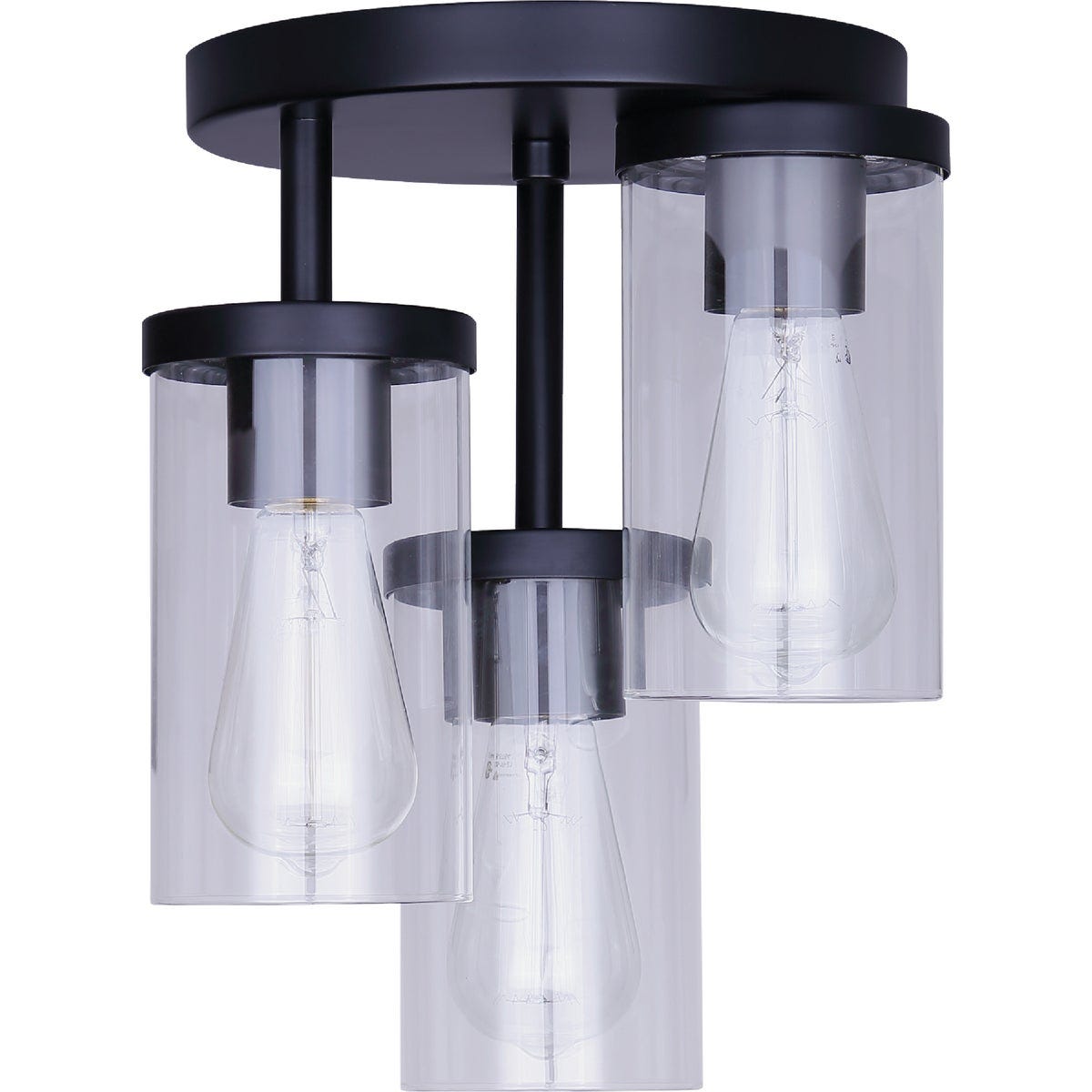 Canarm Britton 3-Light Black Semi-Flush Mount Ceiling Light Fixture - photo 4 Canarm Britton 3-Light Black Semi-Flush Mount Ceiling Light Fixture - photo 4