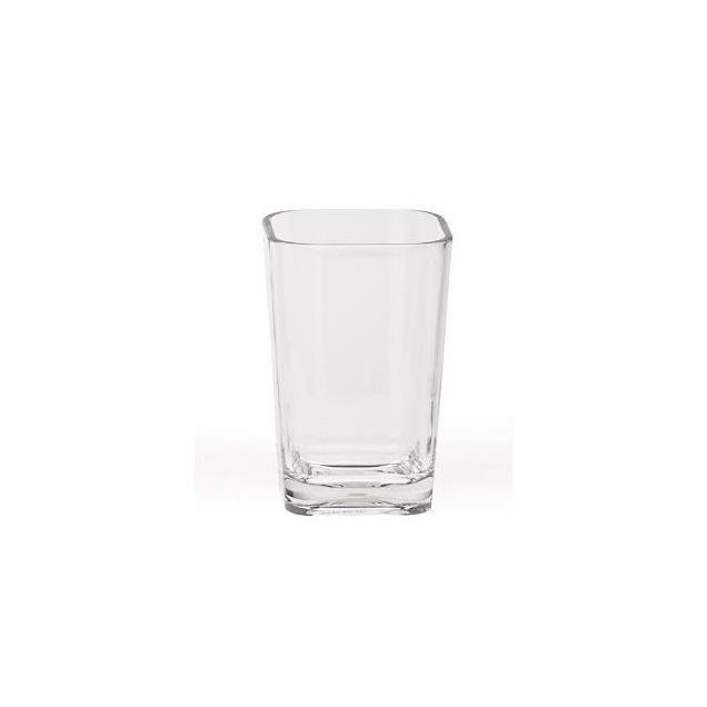 Moda At Home Clear Acrylic Optiks Bathroom Tumbler Moda At Home Clear Acrylic Optiks Bathroom Tumbler