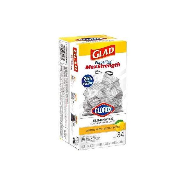 Glad ForceFlex Plus 34-Ct. 13-Gal. Drawstring Trash Bags - photo 4 Glad ForceFlex Plus 34-Ct. 13-Gal. Drawstring Trash Bags - photo 4