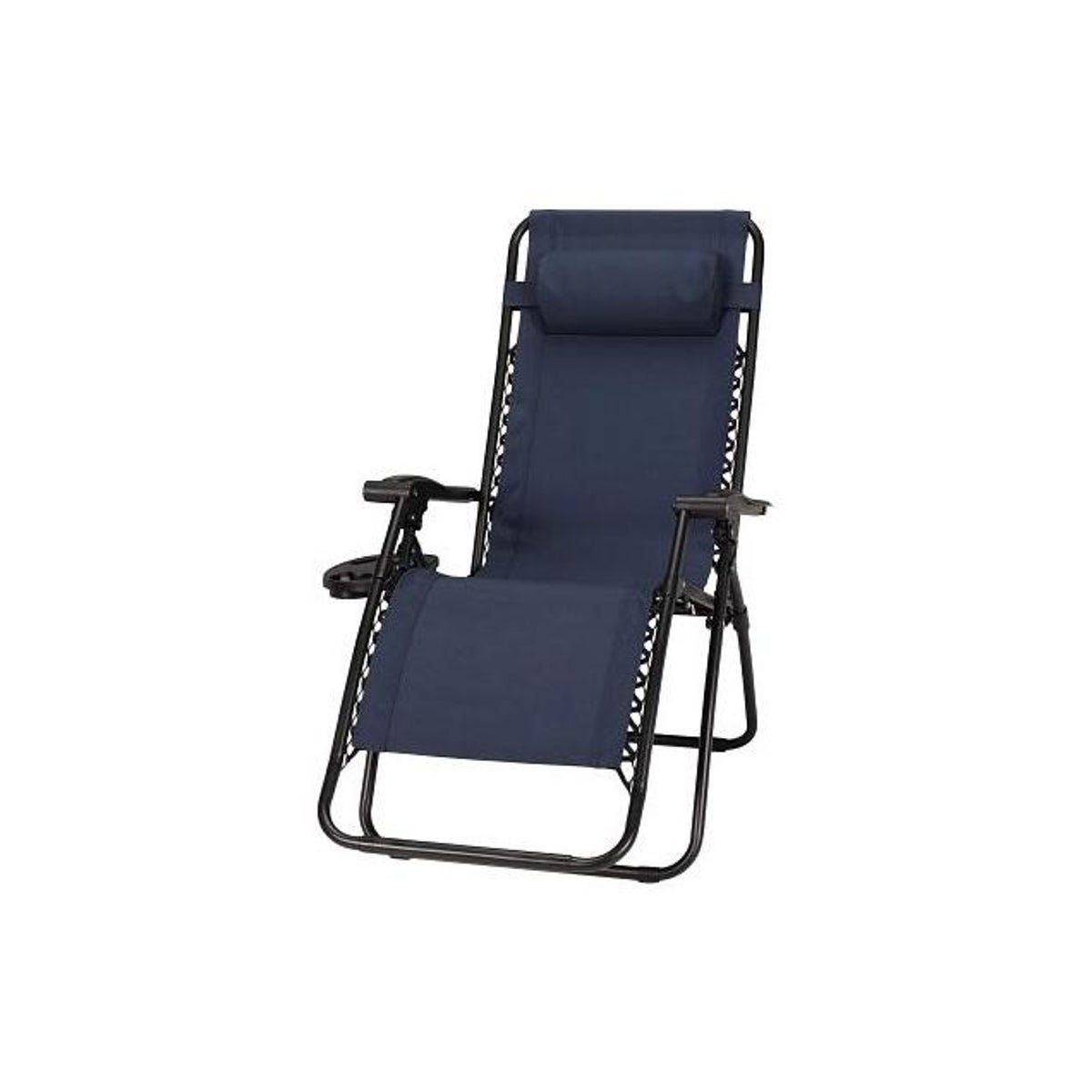 Four Seasons Courtyard Navy Steel Verona Zero Gravity Chair