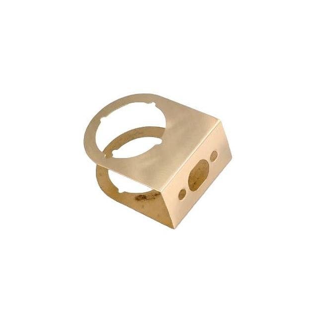Belwith 3 In. x 1-3/4 In. Brass Door Reinforcer with 2-3/8 In. Backset Belwith 3 In. x 1-3/4 In. Brass Door Reinforcer with 2-3/8 In. Backset