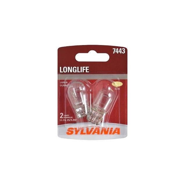 Sylvania 7443LL BP2 Long Life Miniature Clear Bulb (2-Pack) | True ...