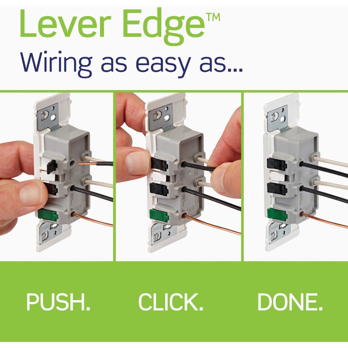 Leviton Decora Edge 15A White Residential Grade 5-15R Duplex Outlet (10-Pack) - photo 3