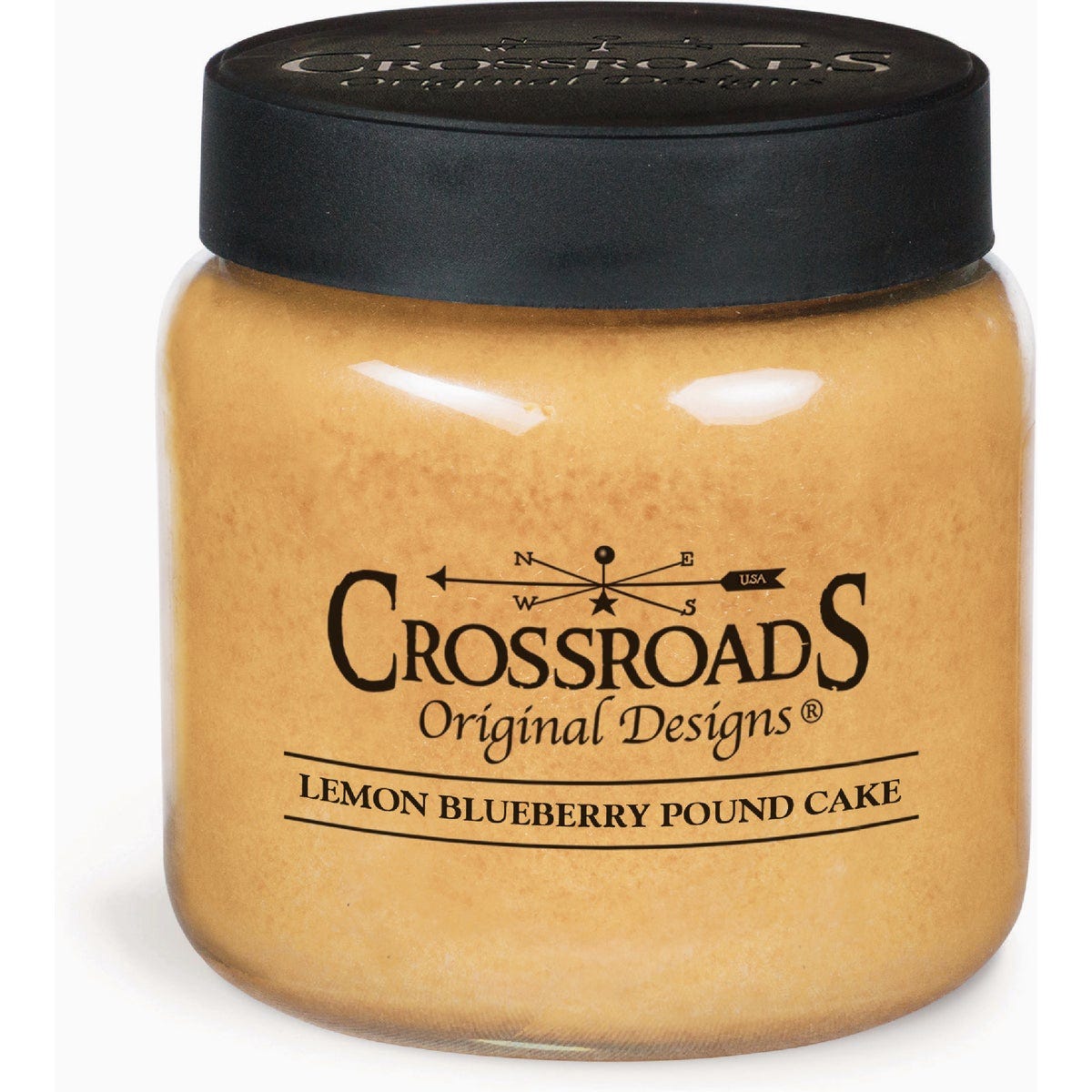 Crossroads Original Designs 16 Oz. Lemon Blueberry Pound Cake Jar Candle Crossroads Original Designs 16 Oz. Lemon Blueberry Pound Cake Jar Candle