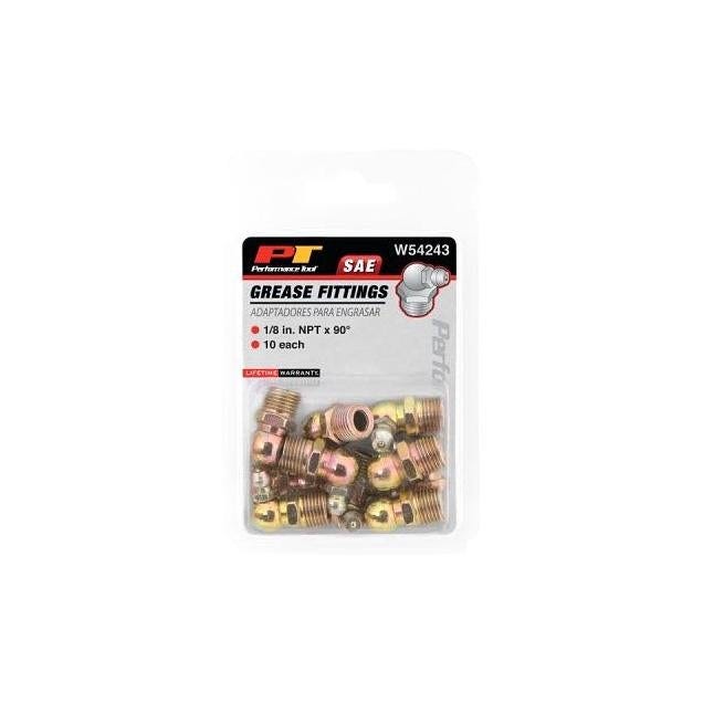 Performance Tool 90-Degree 1/8 In. NPT Grease Fitting (10-Pack) - photo 3 Performance Tool 90-Degree 1/8 In. NPT Grease Fitting (10-Pack) - photo 3