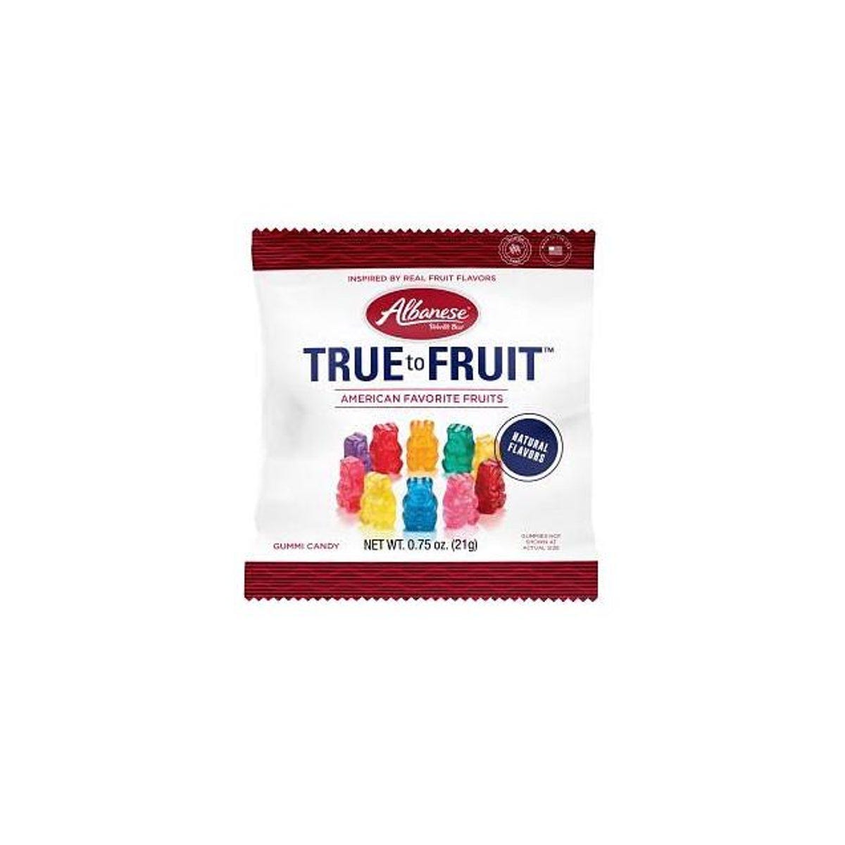 Albanese 0.75 Oz. 8 Flavors True to Fruit Exotic Fruits Gummi Bears